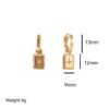 Wholesale Tone Star Shaped Zircon Electroplating Copper Earrings For Women Fashion Jewelry Accessory Boutique Resale