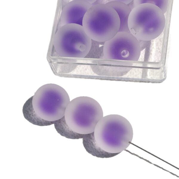 oly-063050cdfad7e2f6e92c18fd510de40a Wholesale Light Purple Frosted Sugar Heart Acrylic Loose Beads for DIY Jewelry Phone Chain Necklace Car Hanging Fashion Accessory Gift Resale