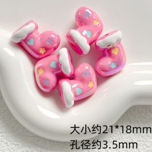 10-dark pink / See pictures for size (sold by the piece)