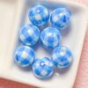 oly-068ea58a194982affb838849a395d89d Wholesale Acrylic Checkered Beads 16mm Light Purple for DIY Jewelry Making Phone Charm Bracelet Necklace Craft Supply
