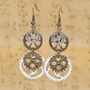 oly-069c73c1fe82c9cf7e6d8273829117da Wholesale Steampunk Bronze Gear Drop Earrings Fashion Accessory For Gift Boutique Resale