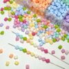 Wholesale Macaron Acrylic Irregular Star Fruit Loose Beads DIY Phone Chain Jewelry Making Accessory
