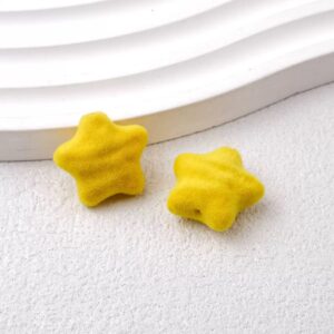 12-yellow / Size is about 19*18mm, hole diameter is about 3mm