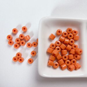 02-Orange / Size of about 5*6mm, aperture of about 2.2mm(50/package)