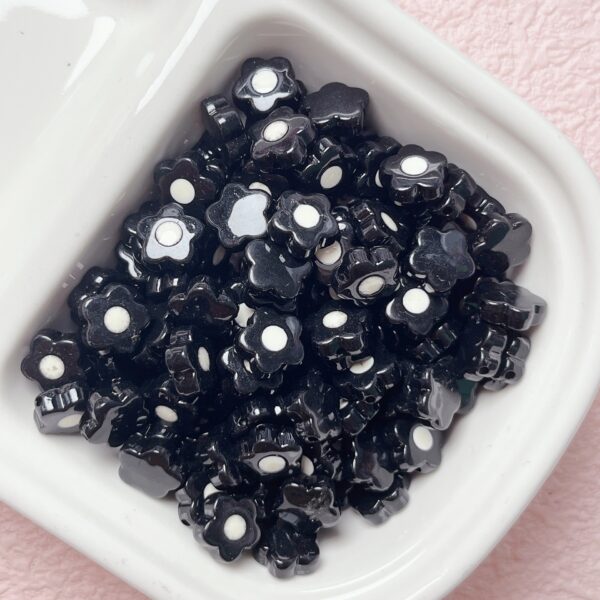 Wholesale Fashion Acrylic Flower Beads, Baking Paint Loose Beads for DIY Phone Strap Bracelet Jewelry Making, Decorative Accessory for Resale