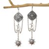 Wholesale Retro Sun Moon Tassel Earrings Silver Zinc Alloy Minimalist Women S Fashion Jewelry Gift Resale