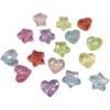 Wholesale Trendy Acrylic Star Beads Electroplated Colorful Loose Beads for DIY Jewelry Making and Layering