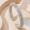Wholesale Statement Rhinestone Bracelet Silver Plated Women S Fashion Jewelry Gift For Boutique Resale