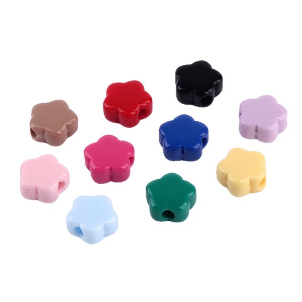 oly-07d5cc5dc263e84ff87249b19ecd81cf Wholesale Acrylic Candy Color Star Flower Loose Beads for DIY Phone Charm Keychain Jewelry Making