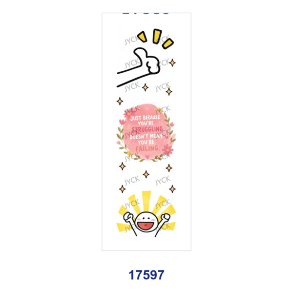 oly-07dc5207a86a97ad5c1176bbdd144ca4 Wholesale 2/8/16pcs Soft Pastel Inspirational Girl Style Pen and Bookmark Stickers UV DTF Wraps