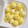 Wholesale Stylish Hand-Painted Flower Heart Acrylic Loose Beads for DIY Jewelry Keychain Phone Charm Craft Supply