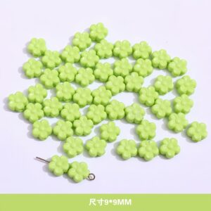 10-light green / Size is about 9mm (sold by the piece)