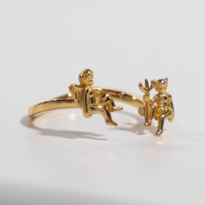 Wholesale Tone Alloy Angel Devil Adjustable Ring Trendy Women S Jewelry For Everyday Wear