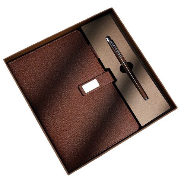 oly-092696806b505124a011ca0135cb012c Wholesale Cross Pattern Buckle Notebook Gift Set Business Promotional Gift for Office