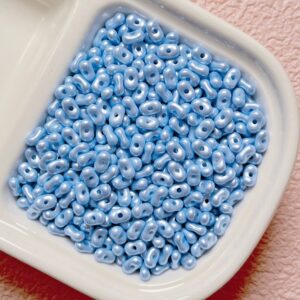 04-light blue / Size is about 4*6.5mm, hole diameter is about 1.2mm