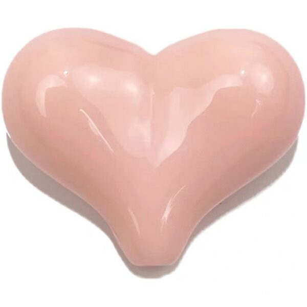 oly-09340d0447388e4ebb96f3f3d053945b Wholesale Acrylic Macaron Heart-shaped Loose Beads for DIY Hair Tie, Bag Charm, Phone Charm Craft Supplies, Gift Boutique Accessory