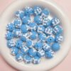 Wholesale Hand-Painted Acrylic Loose Beads Cream Candy Style Sapphire Blue for DIY Jewelry Making Craft Supply