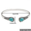 oly-0940c2b2ce37be1c3f58c3ea3ecf72fb Wholesale Silver Tone Vintage Boho Turquoise Open Cuff Bracelet Stylish Jewelry Accessory For Everyday Wear And Gifting
