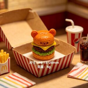 Bear cheese burger-yellow beef