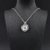 oly-09526acd50ae06aac45eace9effaf0fa Wholesale Vintage Moonstone Leaf Pendant Necklace Antique Silver Finish Boutique Resale Fashion Jewelry