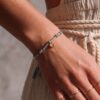 oly-09663f67c2d027e7720177bb48e439bc Wholesale Gilt Copper Woven Rope Bracelet Women Black Beaded Heart Design Simple Everyday Wear Fashion Accessory Gift