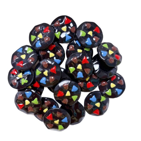 oly-0969cc0d77a9ae5b25d91faf7afb4632 Wholesale Cartoon Cookie Acrylic Loose Beads Fruit Green 25mm Straight Hole DIY Phone Charm Jewelry Accessory