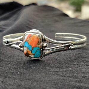 oly-09783bc767ca8c7087b9a0c8b7694dd6 Wholesale Vintage Square Turquoise Bracelet Silver Tone Metal Stylish Fashion Accessory For Boutique Resale