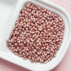 02-coffee color / Size is about 4*6.5mm, hole diameter is about 1.2mm