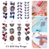 oly-09d5db0aa2cb061ab527c7e105bde79f Wholesale 2/8/16pcs Halloween Sugar Skull Gothic Witch Lady Print Pen and Bookmark Stickers UV DTF Wraps OLY Exclusive