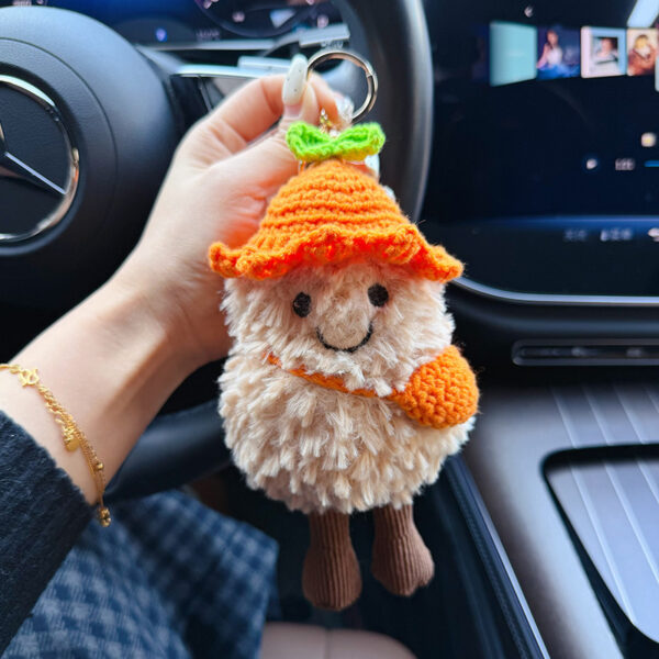 oly-09dba8beb9bdfdfa31ced34e80965518 Wholesale Plush Cartoon Potato Car Keychain Trendy Cute Bag Charm Birthday Gift Decorative Accessory