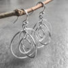 oly-09e9318b8b67c17e32971e1b1d72017f Wholesale Vintage Hammered Multi Layer Pendant Earrings Bohemian Minimalist Fashion Jewelry Accessory For Women Everyday Casual Gift