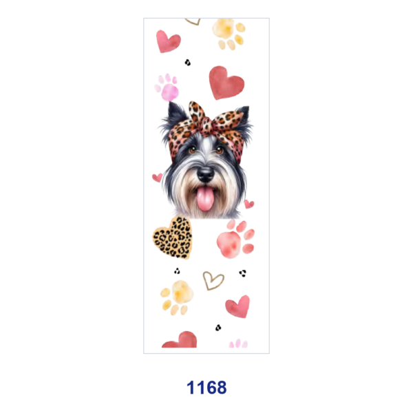 oly-0a21d0e340521cf3ab4b5034bff6d6fd Wholesale 2/8/16pcs Cute Dog Leopard Bow Paw Print Heart Bunny Carrot Print Pen and Bookmark Stickers UV DTF Wraps