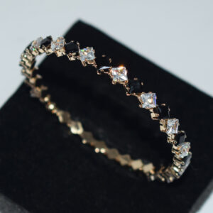 Sl-1238- bracelet gold plated black and white 4