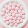 oly-0a2772aa4f56746afded71f47dfc96bf Wholesale 16mm Cream Flocked Acrylic Round Loose Beads for DIY Phone Charm Keychain Jewelry Making