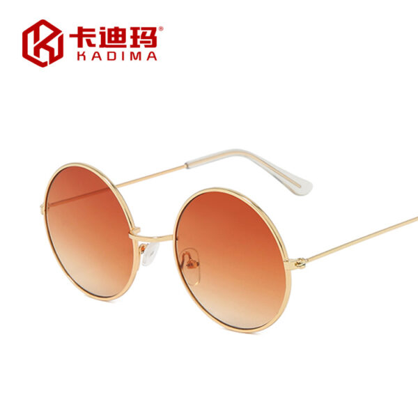 oly-0a3f6df25ae8c97da344a64d1d22d9f5 Wholesale Vintage Round Sunglasses Men Gold Frame Pink Lens Wedding Groomsmen Gift
