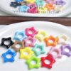 oly-0a6643bb189efe9258848cecf2832acb Wholesale Colorful Enameled Star Loose Beads in Acrylic for DIY Phone Charms, Keychains, Bag Pendants