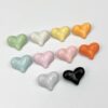 oly-0a77a8da8c8f8285050537d5bb78bf38 Wholesale Acrylic Macaron Heart-shaped Loose Beads for DIY Hair Tie, Bag Charm, Phone Charm Craft Supplies, Gift Boutique Accessory