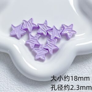 03-light purple / Size is about 18mm, hole diameter is about 2.3mm