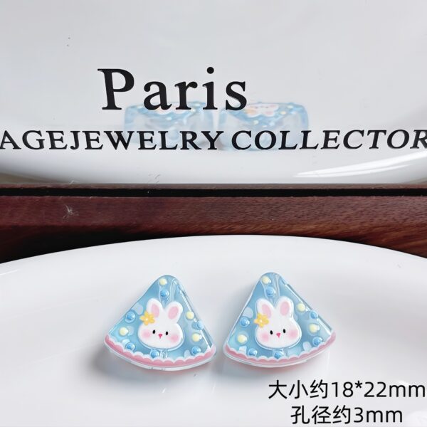 oly-0ac09734535085ee98d3ad2adedb573a Wholesale Acrylic Cute Cartoon Bear Rabbit Beads DIY Phone Chain Keychain Bag Pendant Car Charm Gift