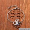 Wholesale Vintage Halloween Heart Couple Hugging Bracelet Silver Metal Fashion Jewelry Accessory