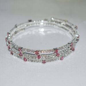 3 rows silver white pink sl-1033