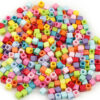 Wholesale 100 Pcs Blue Acrylic Square Large Hole Spacer Beads DIY Craft Supply Casual Jewelry Accessory Gift for Party Resale