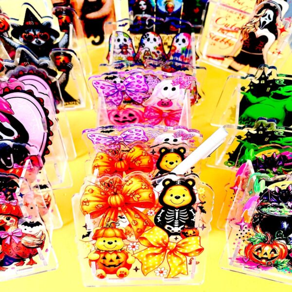 oly-0bc412da658a01a4d54d33befd4aa6b0 Wholesale Halloween Ghost Acrylic Pen Holder Desk Storage Organizer For Party Gift