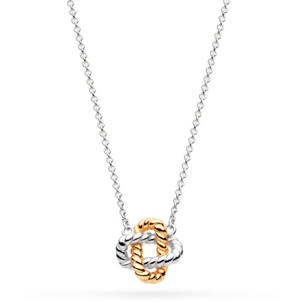 oly-0bca2e02b8e8c27bd1c02e831dac8e72 Wholesale Minimalist Copper Knot Necklace With T Shaped Lock Trendy Everyday Jewelry Accessory For Boutique Resale