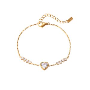 Careful broken diamond bracelet