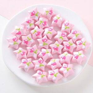 01-Pink / The size of about 26*27mm