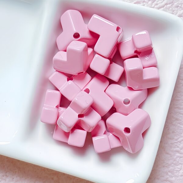 oly-0cc5618848bffef0ee99165ad29f8dd5 Wholesale Dopamine Style Pink Acrylic Baking Paint Square Loose Beads for DIY Phone Charm and Bag Charm Craft Supply