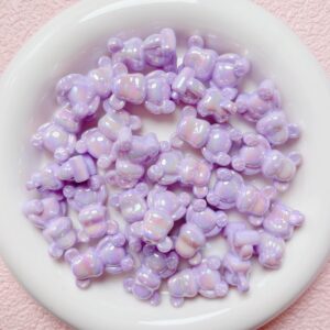 04-light purple / The size is about 25*17mm, the hole diameter is about 2.5mm (sold by piece)