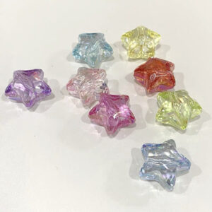 Five-pointed star color-plated mix / 10 p/bag
