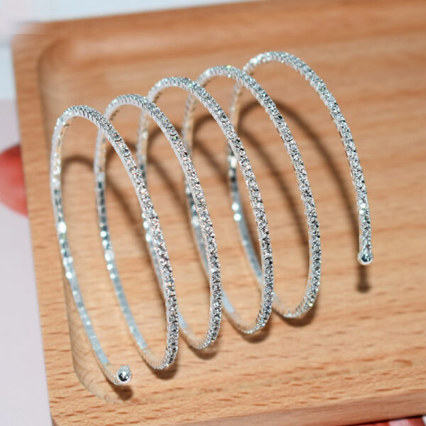 Wholesale Stylish Rhinestone Belly Dance Bracelet Oriental Dance Performance Armlet Jewelry Accessory For Party